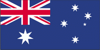 0.91m - 1 YD - POLYESTER AUSTRALIA FLAG